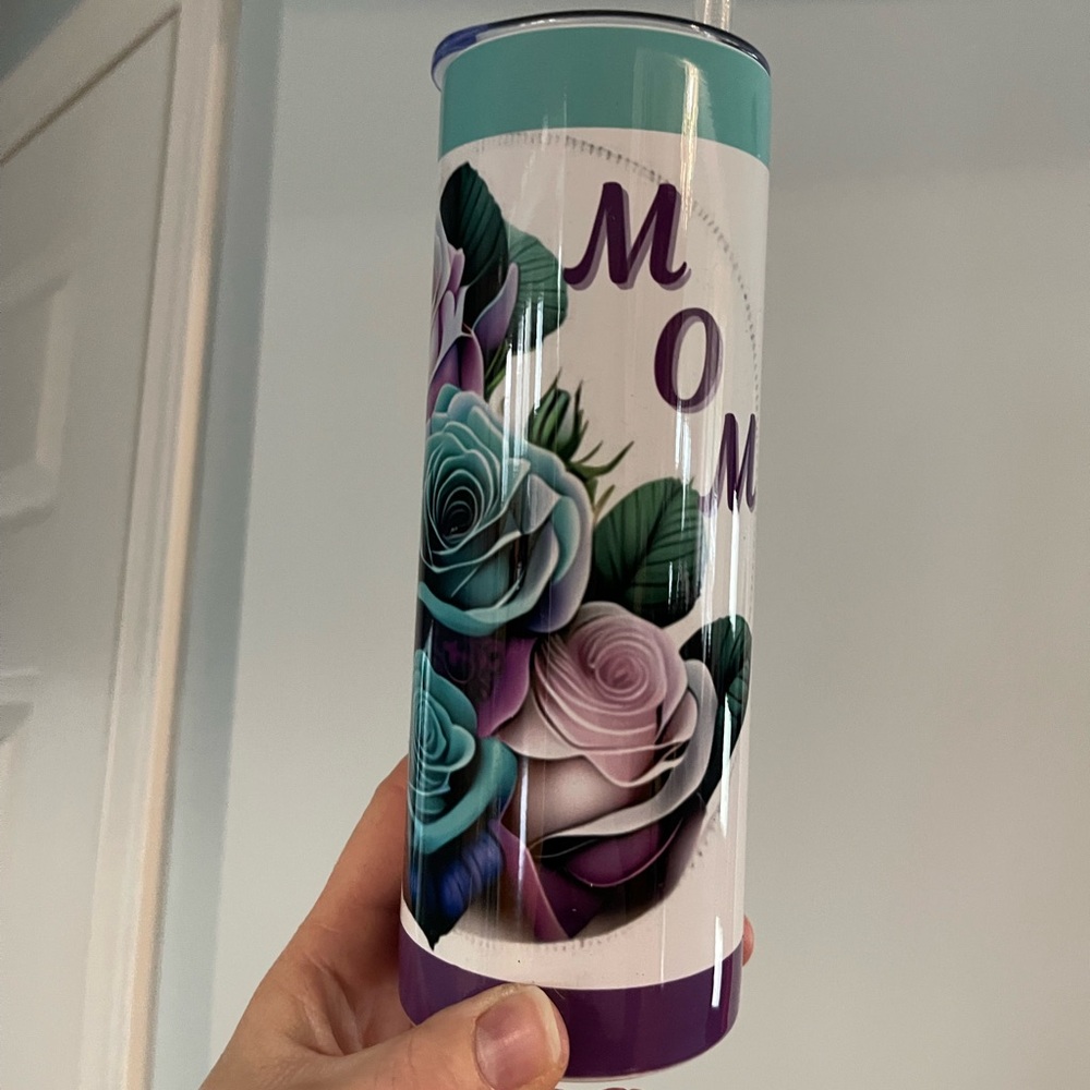 Mom Gift Personalized White SS Tumbler Custom Made